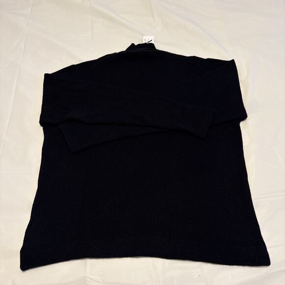 Calvin Klein Women’s Black Ribbed Turtleneck Sweater Size XL NWT $158 PNX621QM - Picture 8 of 9